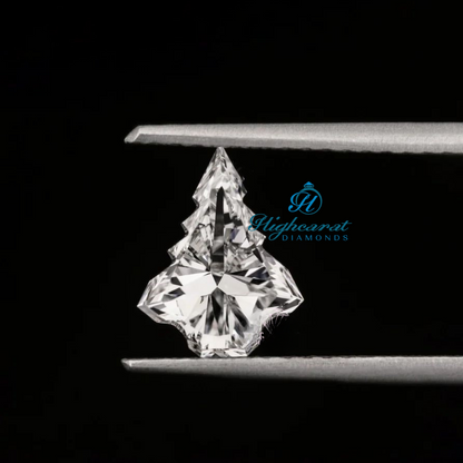 Christmas Tree Shape Diamond, Antique Top Grade Loose Lab Grown Diamond, Stunning Delicate Elegance Diamond Necklace For Her