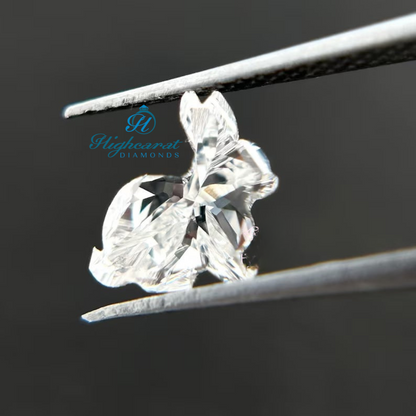Rabbit Shape Elegant Diamond, High Quality Lab Grown Loose Diamond, Classic Minimalist Diamond Use For Jewelry Making In Women's