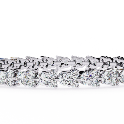 2.00Ct Round Cut High Quality Diamond Antique Delicate Three Stone Sparkling Bridesmaid Tennis Bracelet Gift For Her - HIGHCARAT DIAMONDS