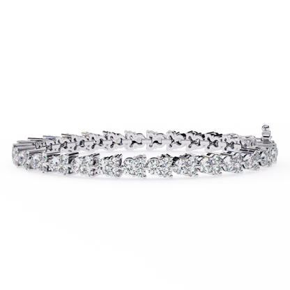 2.00Ct Round Cut High Quality Diamond Antique Delicate Three Stone Sparkling Bridesmaid Tennis Bracelet Gift For Her - HIGHCARAT DIAMONDS