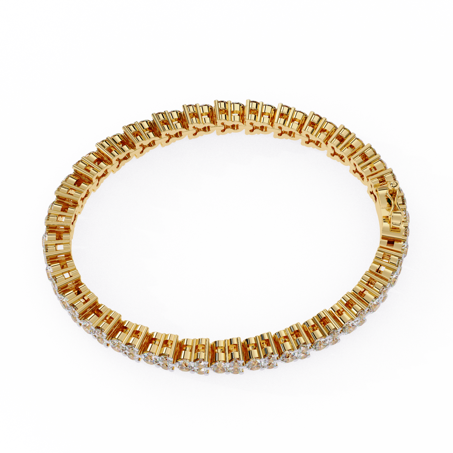 2.00Ct Round Cut High Quality Diamond Antique Delicate Three Stone Sparkling Bridesmaid Tennis Bracelet Gift For Her - HIGHCARAT DIAMONDS