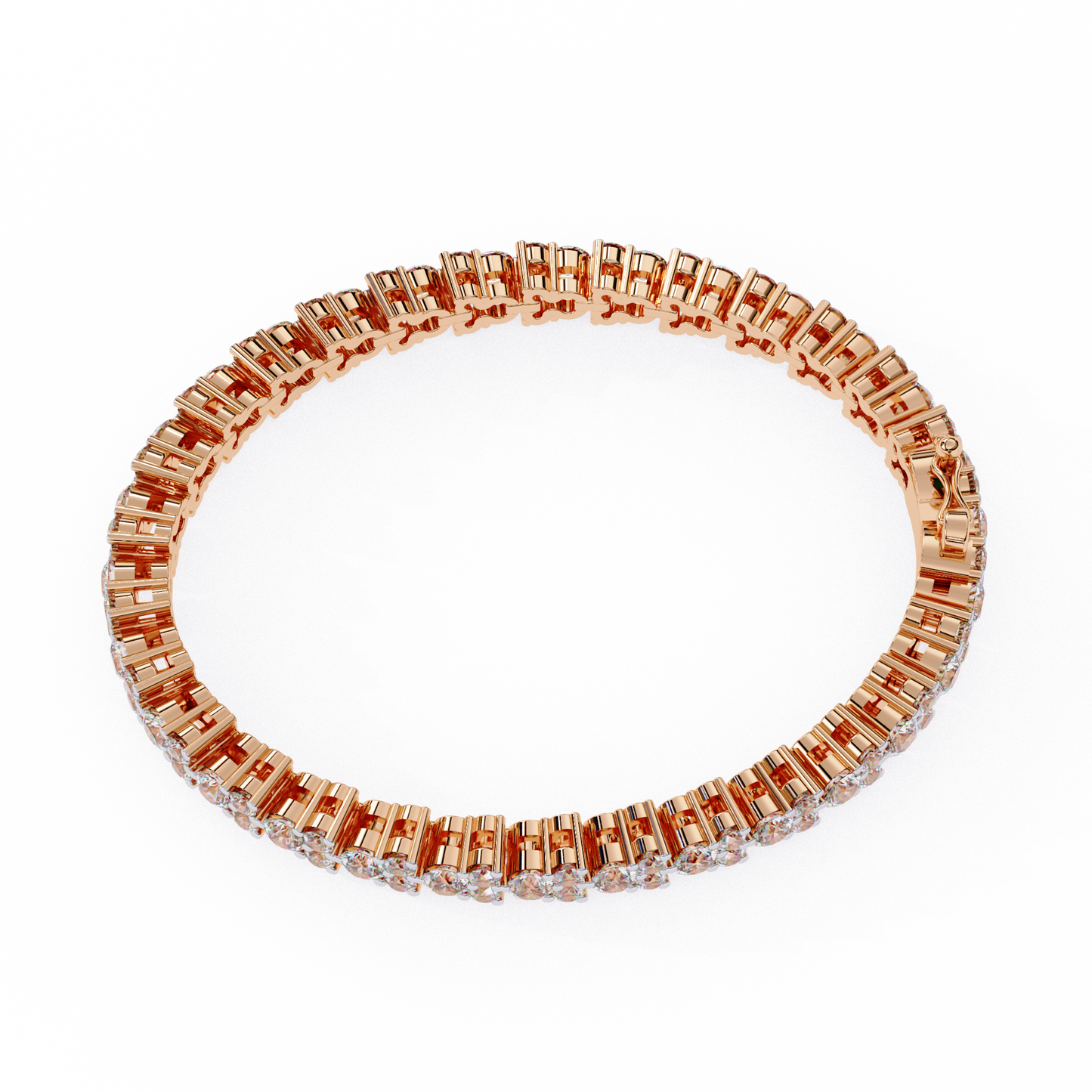 2.00Ct Round Cut High Quality Diamond Antique Delicate Three Stone Sparkling Bridesmaid Tennis Bracelet Gift For Her - HIGHCARAT DIAMONDS