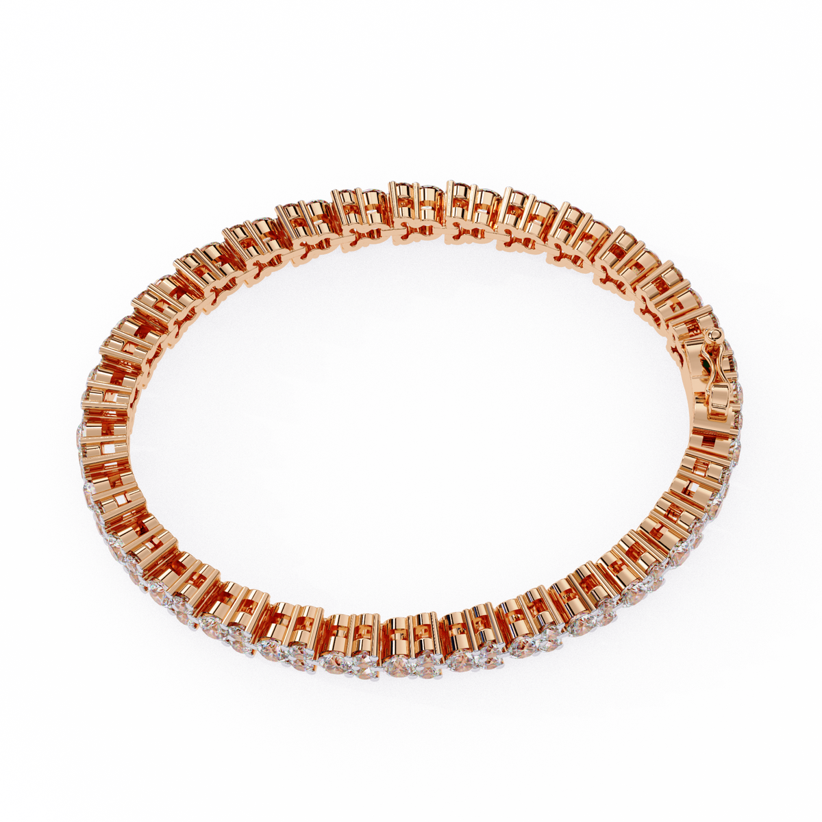 2.00Ct Round Cut High Quality Diamond Antique Delicate Three Stone Sparkling Bridesmaid Tennis Bracelet Gift For Her - HIGHCARAT DIAMONDS