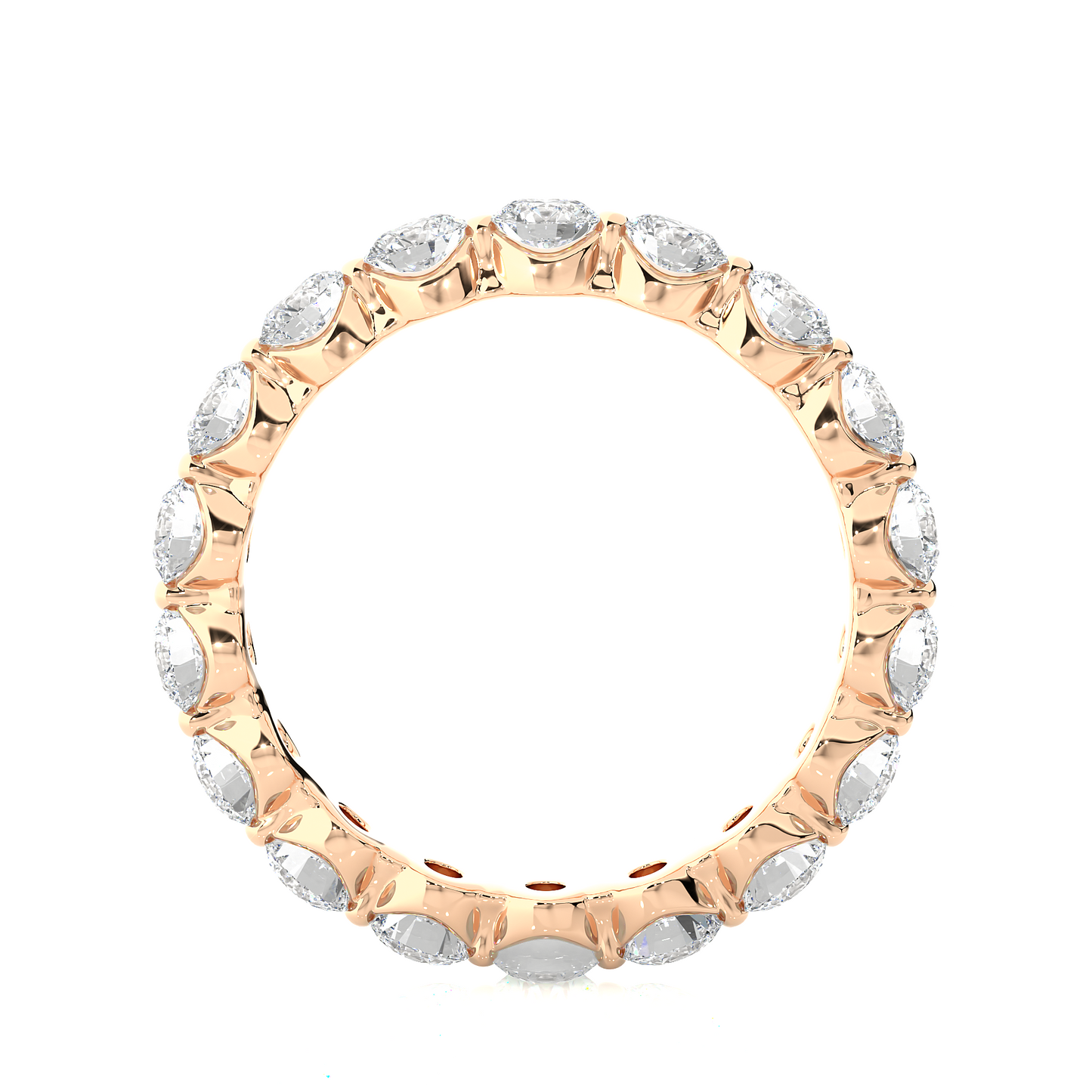 2.01 CT Round Natural & Lab Grown Diamond Very Classic Eternity Band Ring Perfect For Everyday Wear - HIGHCARAT DIAMONDS