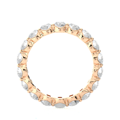 2.01 CT Round Natural & Lab Grown Diamond Very Classic Eternity Band Ring Perfect For Everyday Wear - HIGHCARAT DIAMONDS