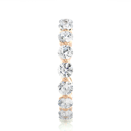 2.01 CT Round Natural & Lab Grown Diamond Very Classic Eternity Band Ring Perfect For Everyday Wear - HIGHCARAT DIAMONDS
