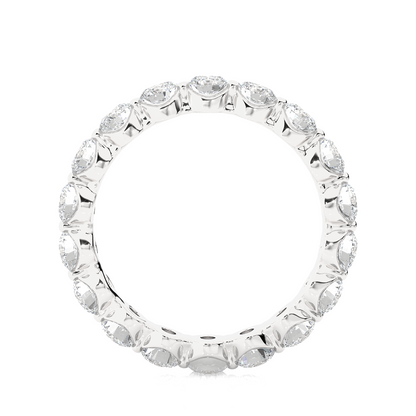 2.01 CT Round Natural & Lab Grown Diamond Very Classic Eternity Band Ring Perfect For Everyday Wear - HIGHCARAT DIAMONDS