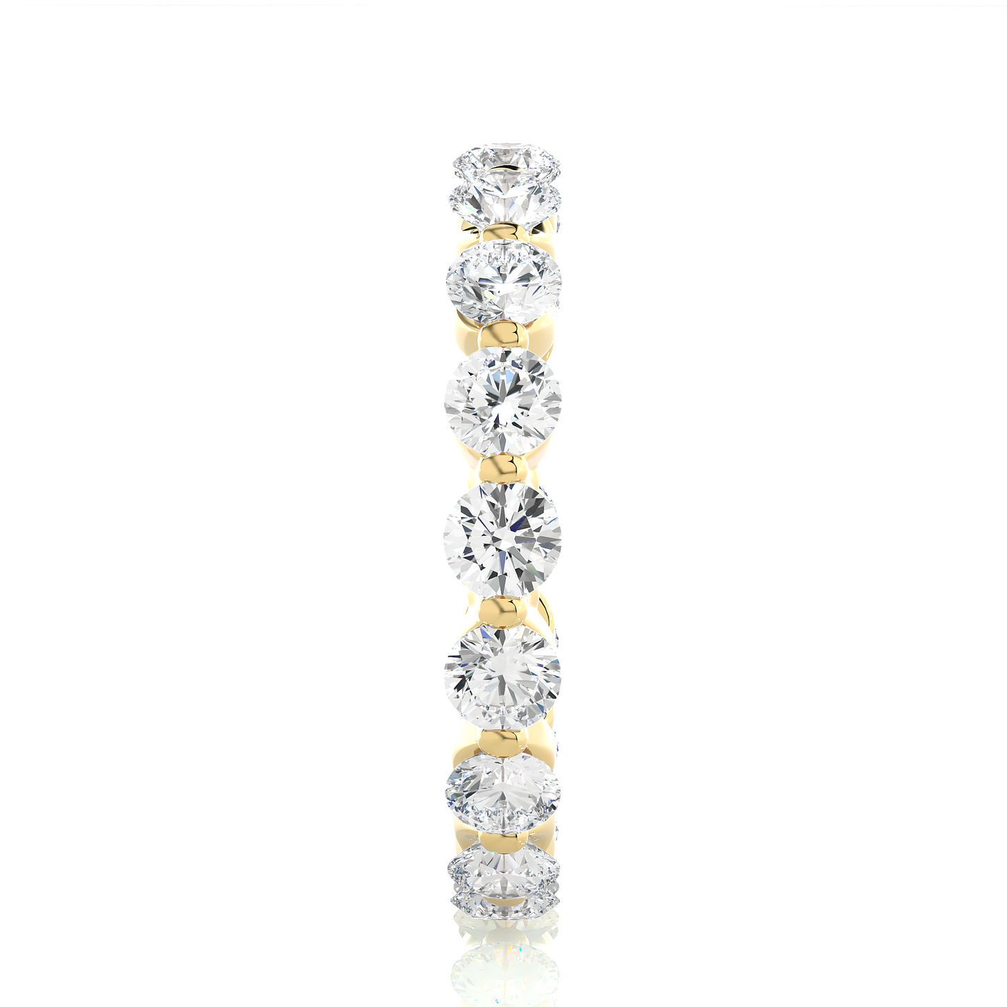 2.01 CT Round Natural & Lab Grown Diamond Very Classic Eternity Band Ring Perfect For Everyday Wear - HIGHCARAT DIAMONDS