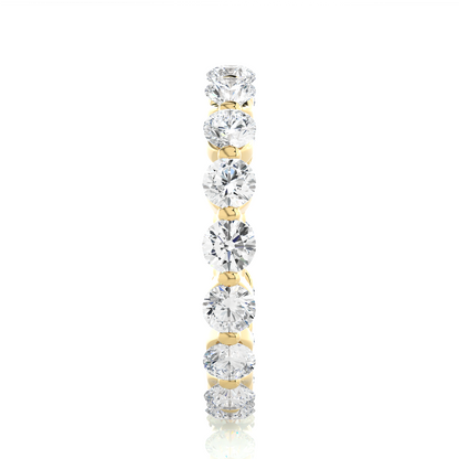 2.01 CT Round Natural & Lab Grown Diamond Very Classic Eternity Band Ring Perfect For Everyday Wear - HIGHCARAT DIAMONDS