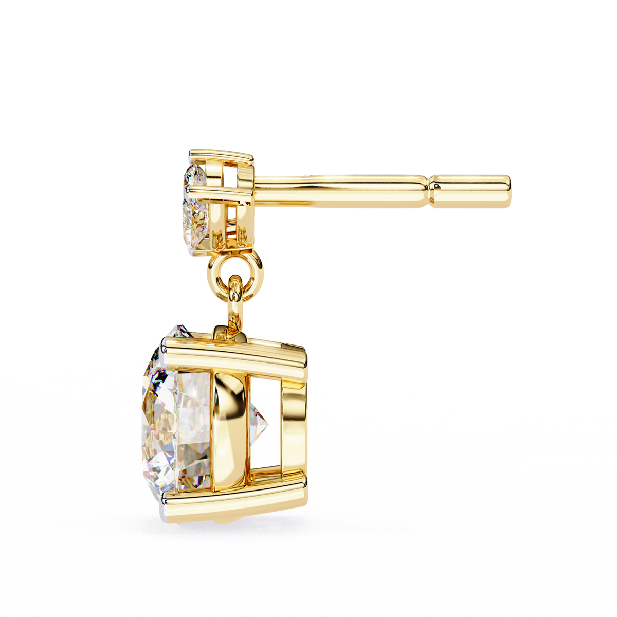 2.02Ct Marquise And Round Cut Lab Grown Diamond Classic Timeless Vintage Drop Earring, Annivrasry Gift For Her - HIGHCARAT DIAMONDS