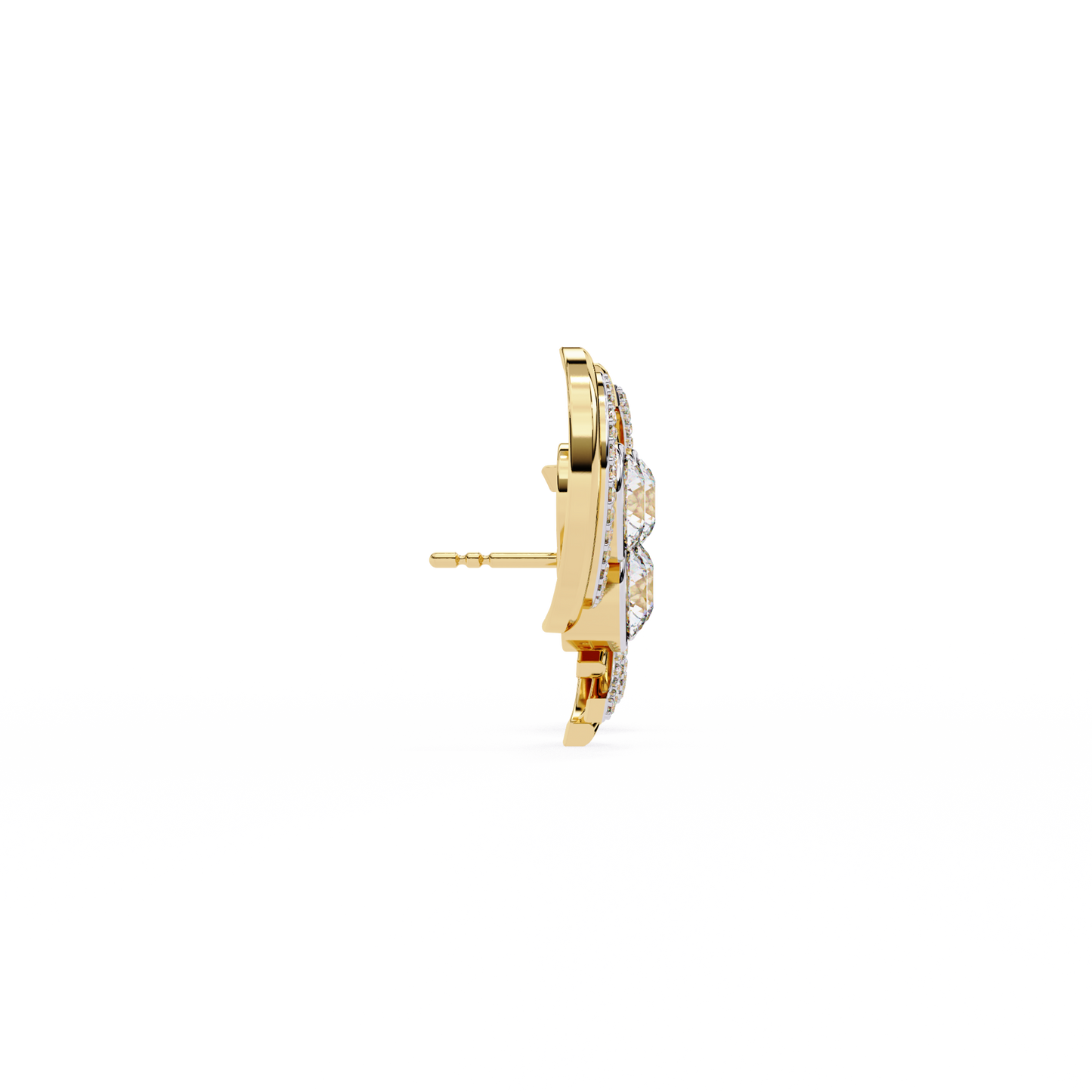 2.05 Ct Round Cut Lab Grown Diamond Minimalist Stunning Classic Stud Delicate  Earring Gift For Her