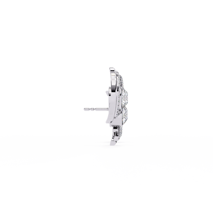 2.05 Ct Round Cut Lab Grown Diamond Minimalist Stunning Classic Stud Delicate  Earring Gift For Her