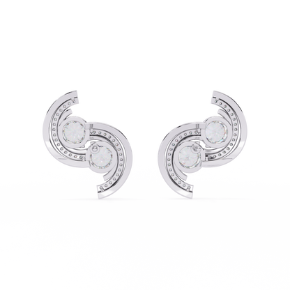 2.05 Ct Round Cut Lab Grown Diamond Minimalist Stunning Classic Stud Delicate  Earring Gift For Her - HIGHCARAT DIAMONDS