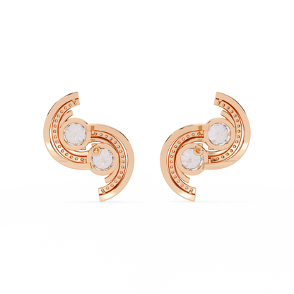 2.05 Ct Round Cut Lab Grown Diamond Minimalist Stunning Classic Stud Delicate  Earring Gift For Her - HIGHCARAT DIAMONDS
