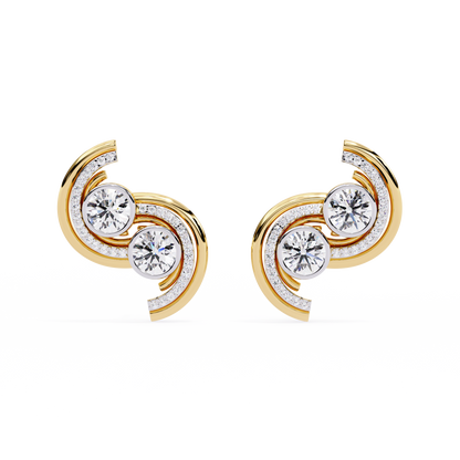 2.05 Ct Round Cut Lab Grown Diamond Minimalist Stunning Classic Stud Delicate  Earring Gift For Her - HIGHCARAT DIAMONDS
