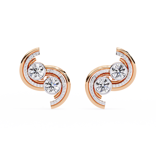 2.05 Ct Round Cut Lab Grown Diamond Minimalist Stunning Classic Stud Delicate  Earring Gift For Her - HIGHCARAT DIAMONDS