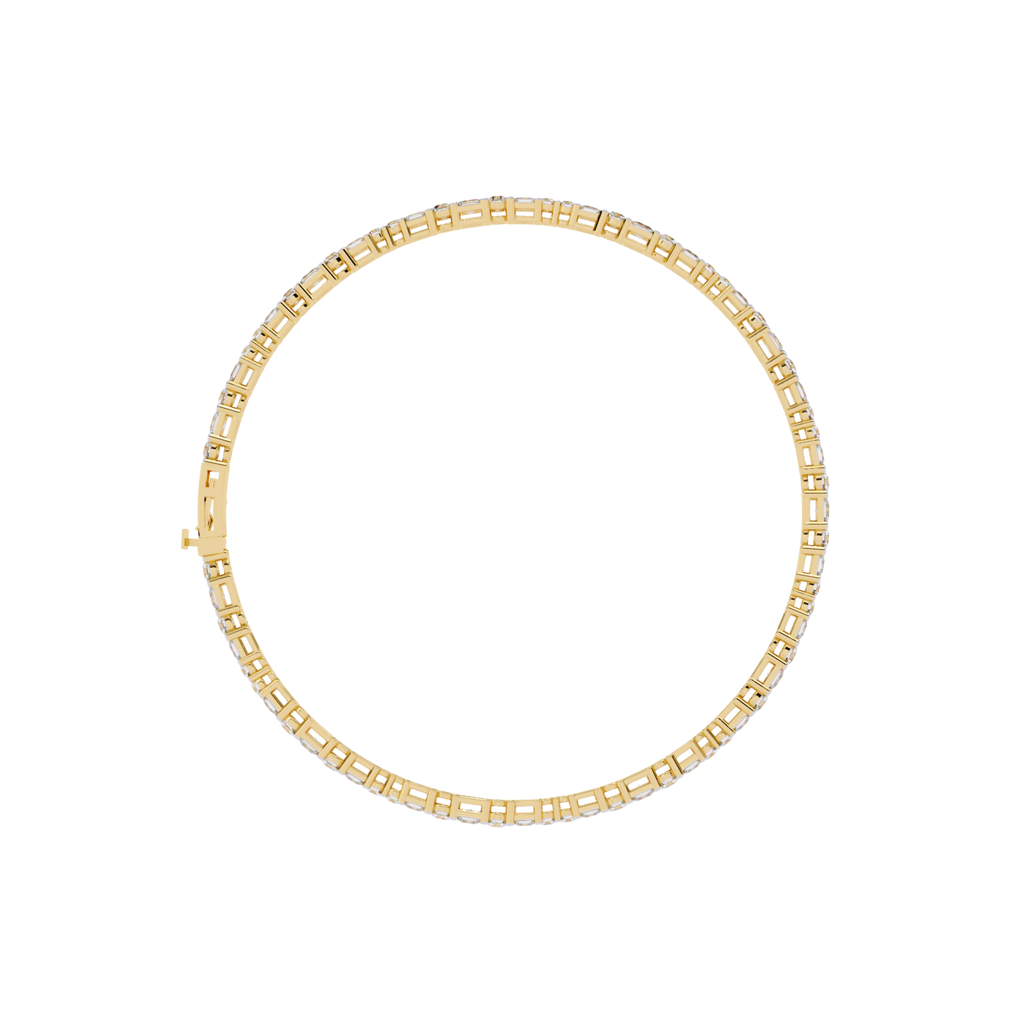 2.05Ct Round And Princess Cut Lab Grown Diamond Timeless Channel Set Dainty Tennis Bridesmaid Bracelet For Her - HIGHCARAT DIAMONDS