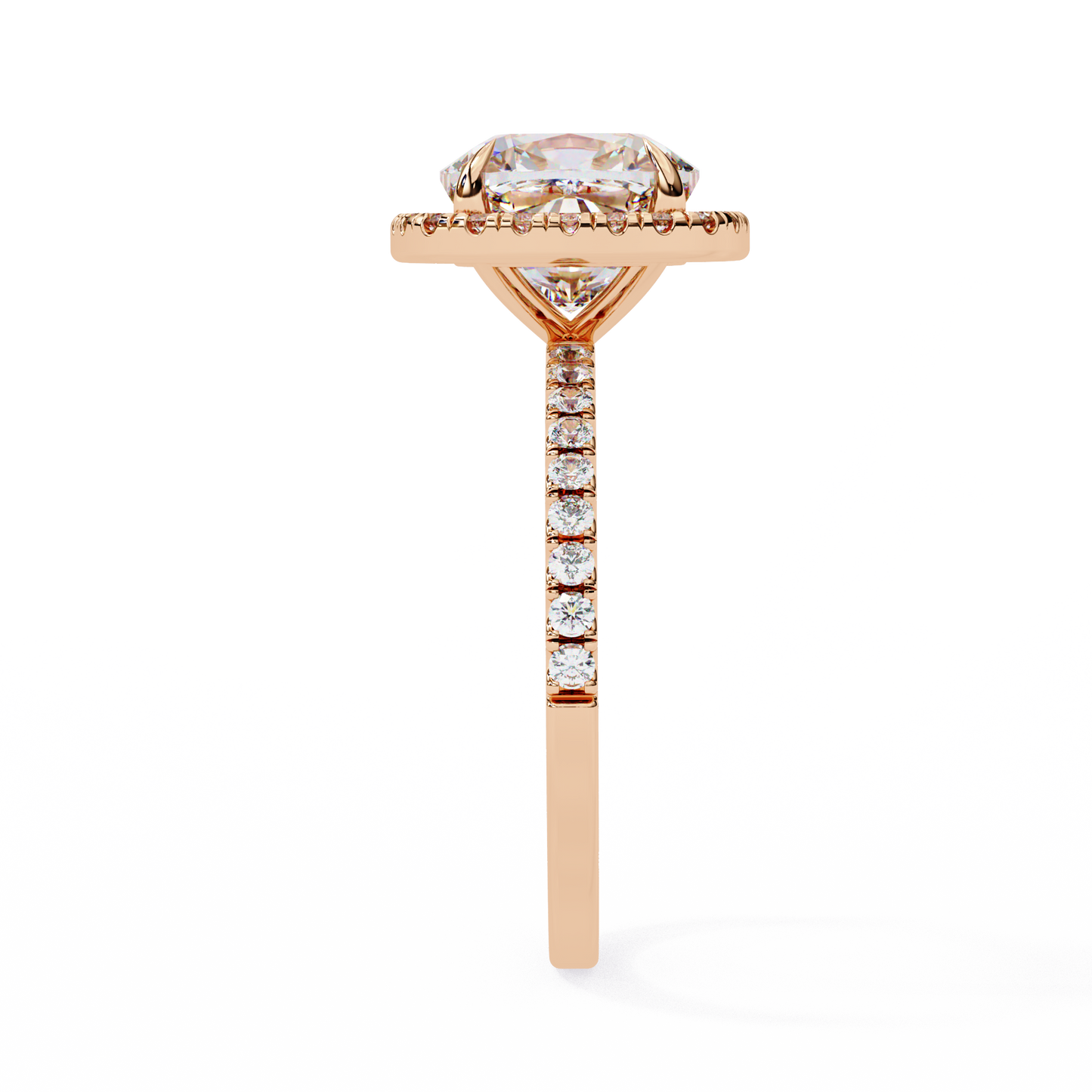 2.09 Carat Cushion Cut Lab Grown Diamond with 10k Gold Setting Inspired Dainty Ring for Women - HIGHCARAT DIAMONDS