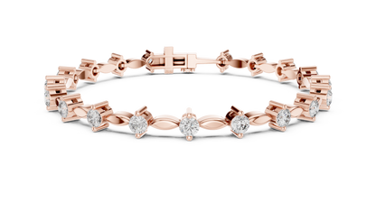 2.09CT Round Cut Top Grade Diamond Unique Delicate Elegant Vintage Tennis Bracelet Gift For Women's