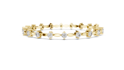 2.09CT Round Cut Top Grade Diamond Unique Delicate Elegant Vintage Tennis Bracelet Gift For Women's