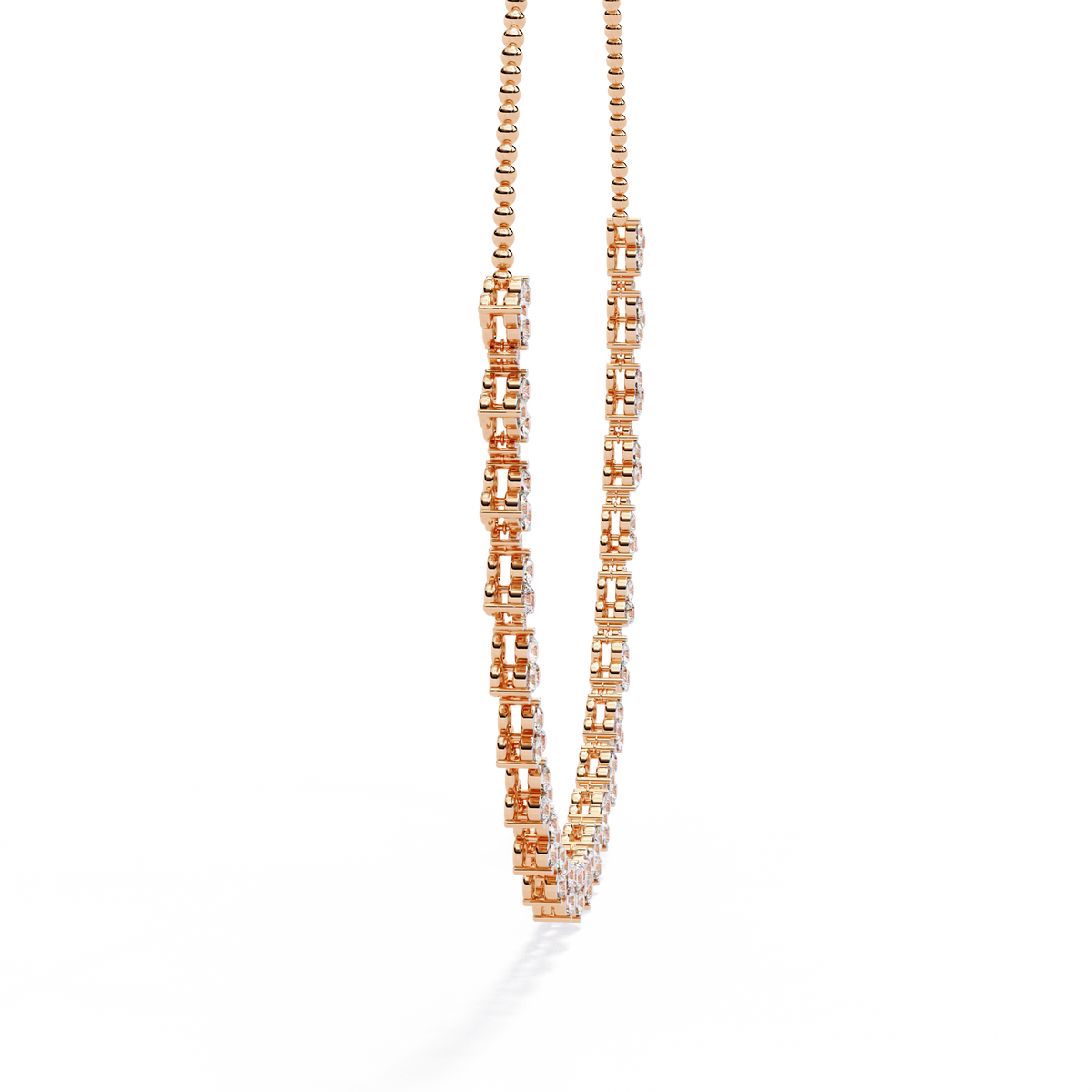2.14 CT Round  Cut Lab Grown And Natural Very Elegant Stunning  Diamond Necklace For Bridal - HIGHCARAT DIAMONDS