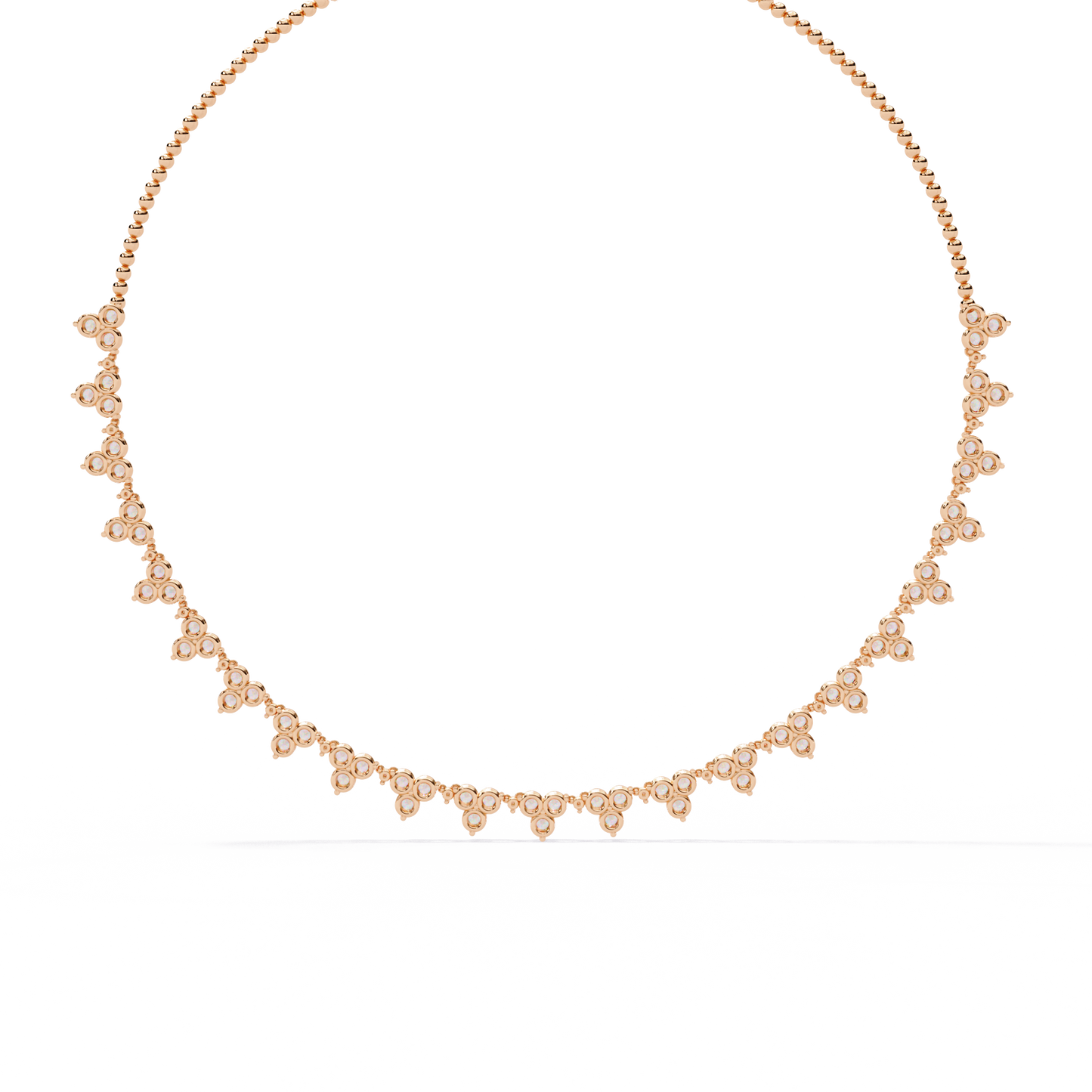 2.14 CT Round  Cut Lab Grown And Natural Very Elegant Stunning  Diamond Necklace For Bridal - HIGHCARAT DIAMONDS