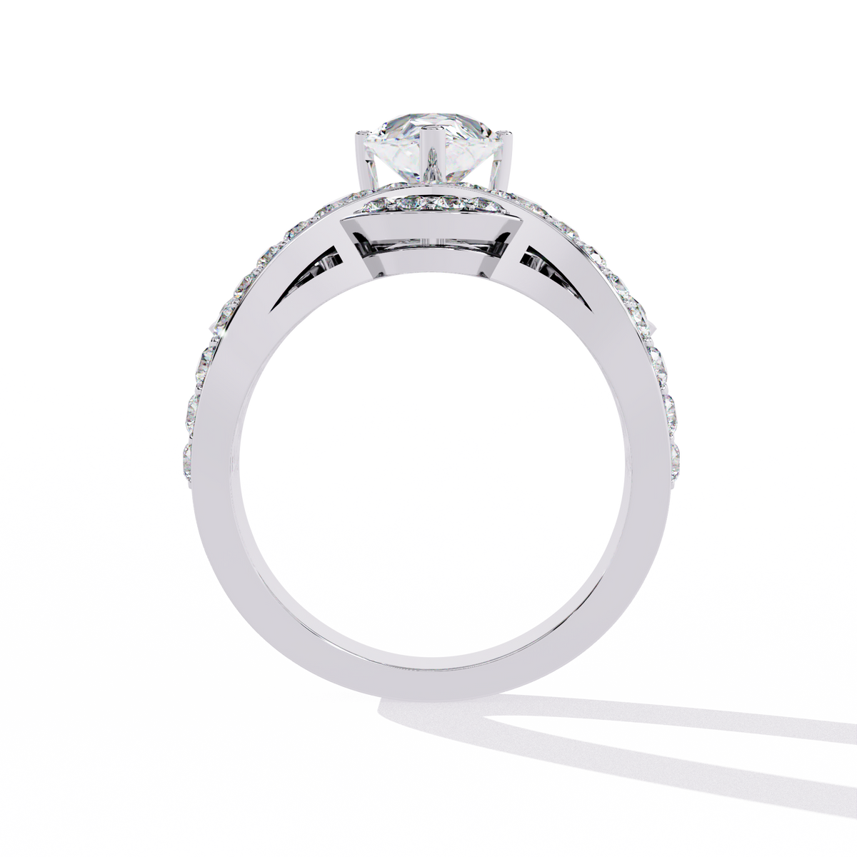 2.14Ct Pear And Round Cut Diamond Delicate Stunning Halo Vintage Sparkling Engagement Ring Special Day Gift For Her - HIGHCARAT DIAMONDS