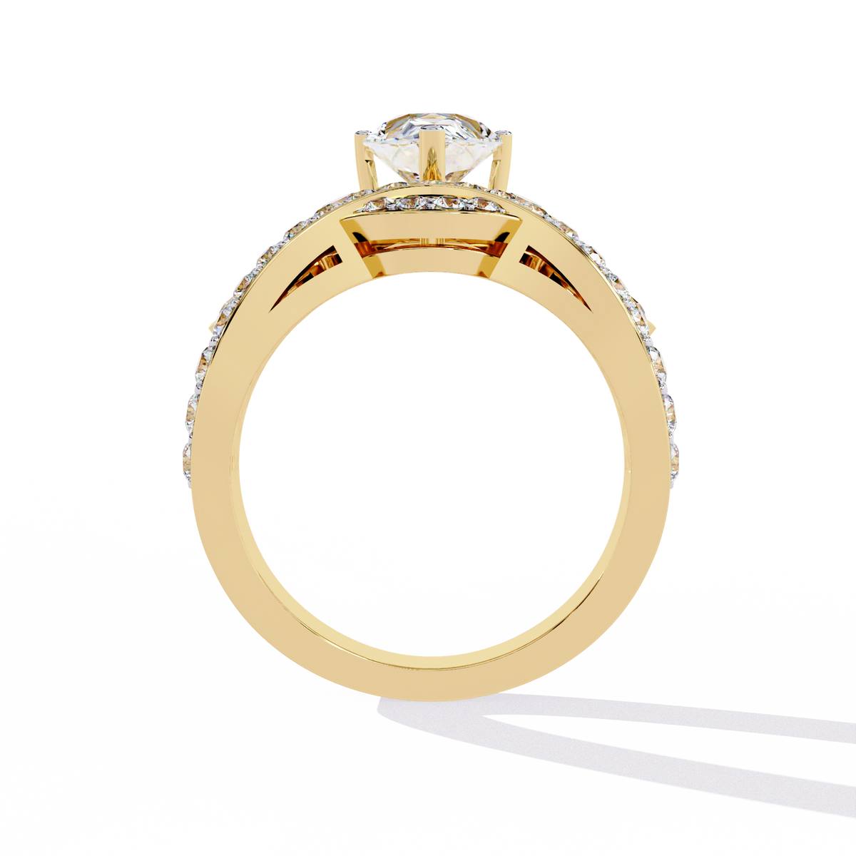 2.14Ct Pear And Round Cut Diamond Delicate Stunning Halo Vintage Sparkling Engagement Ring Special Day Gift For Her - HIGHCARAT DIAMONDS