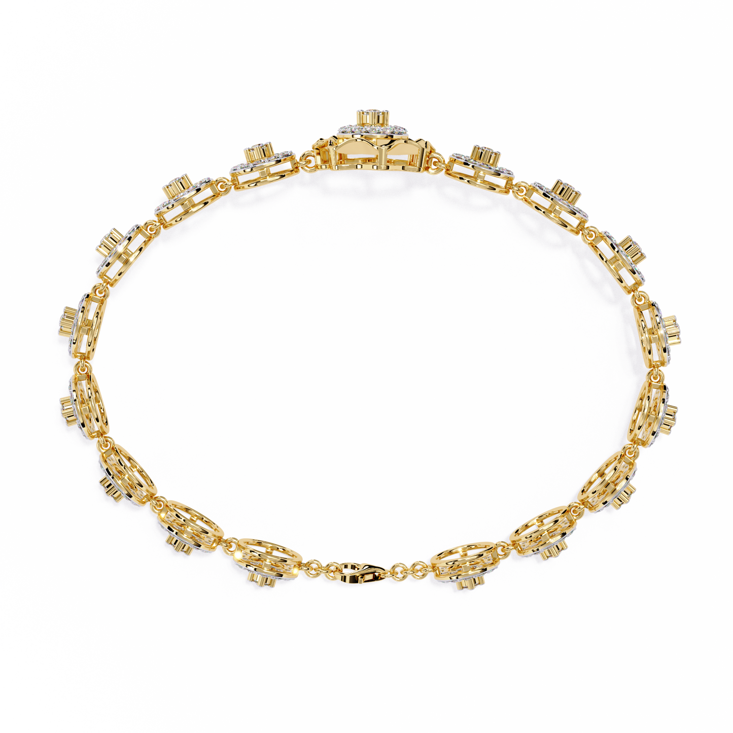 2.16Ct Round Cut Top Grade Diamond Elegant Perfect Delicate Vintage Classic Line Bracelet Gift For Women's - HIGHCARAT DIAMONDS