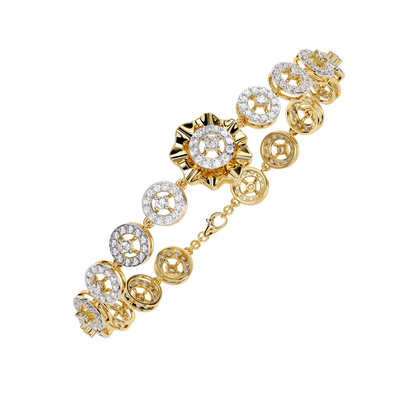 2.16Ct Round Cut Top Grade Diamond Elegant Perfect Delicate Vintage Classic Line Bracelet Gift For Women's - HIGHCARAT DIAMONDS
