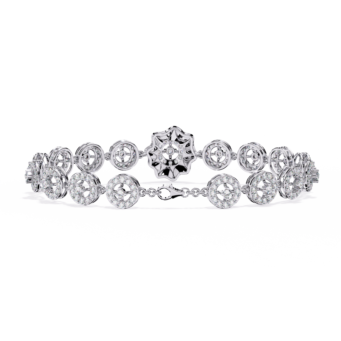 2.16Ct Round Cut Top Grade Diamond Elegant Perfect Delicate Vintage Classic Line Bracelet Gift For Women's - HIGHCARAT DIAMONDS