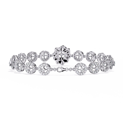 2.16Ct Round Cut Top Grade Diamond Elegant Perfect Delicate Vintage Classic Line Bracelet Gift For Women's - HIGHCARAT DIAMONDS