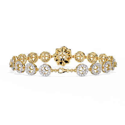 2.16Ct Round Cut Top Grade Diamond Elegant Perfect Delicate Vintage Classic Line Bracelet Gift For Women's - HIGHCARAT DIAMONDS