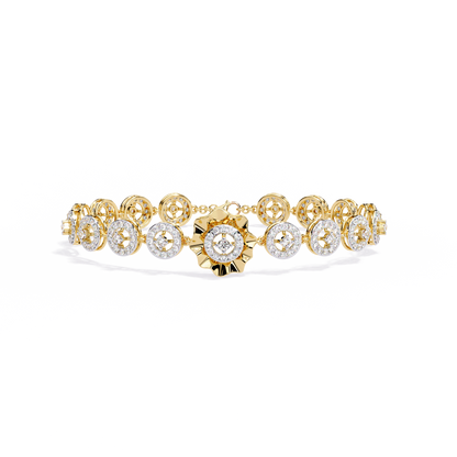 2.16Ct Round Cut Top Grade Diamond Elegant Perfect Delicate Vintage Classic Line Bracelet Gift For Women's - HIGHCARAT DIAMONDS