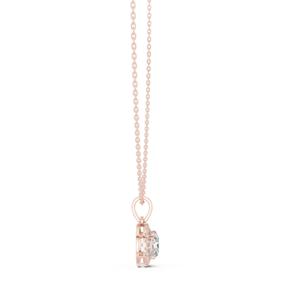 2.29 Ct Round Shape 14k Solid Gold Stunning Sparkling Diamond Pendant For Wedding Wear