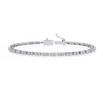 2.30Ct Round Cut Dimond Antique Delicate Minimalist Dainty Vintage Tannins Wedding Bracelet Gift For Women's - HIGHCARAT DIAMONDS