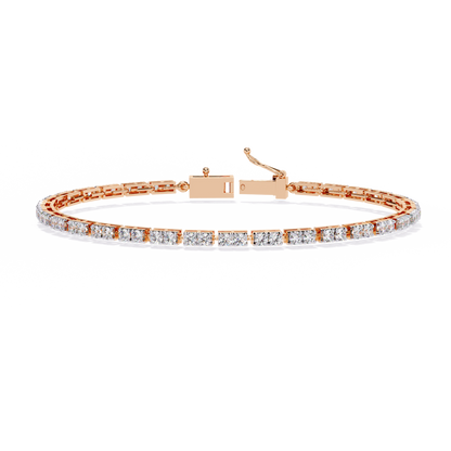 2.30Ct Round Cut Dimond Antique Delicate Minimalist Dainty Vintage Tannins Wedding Bracelet Gift For Women's - HIGHCARAT DIAMONDS