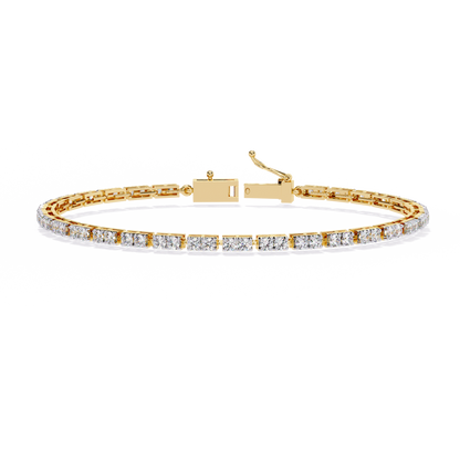 2.30Ct Round Cut Dimond Antique Delicate Minimalist Dainty Vintage Tannins Wedding Bracelet Gift For Women's - HIGHCARAT DIAMONDS