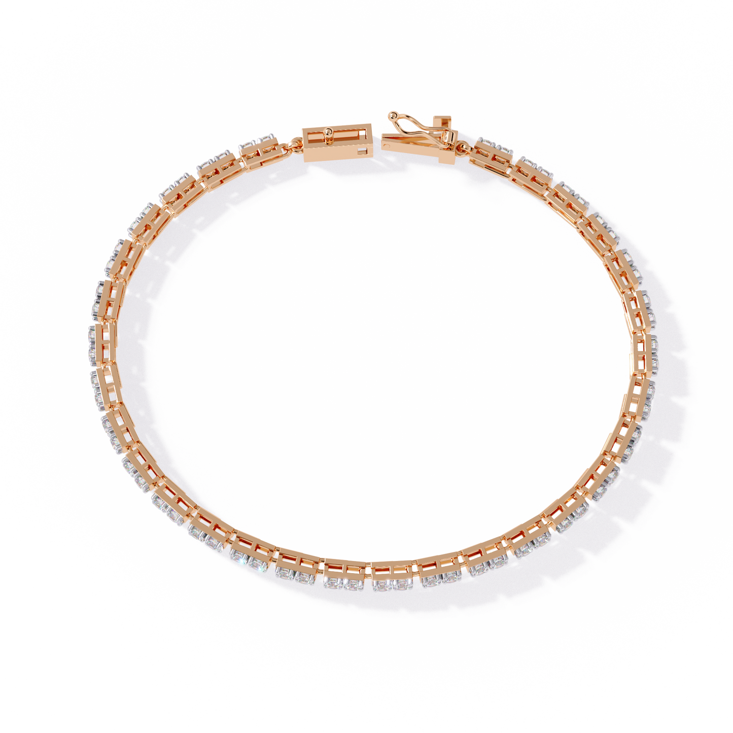 2.30Ct Round Cut Dimond Antique Delicate Minimalist Dainty Vintage Tannins Wedding Bracelet Gift For Women's - HIGHCARAT DIAMONDS