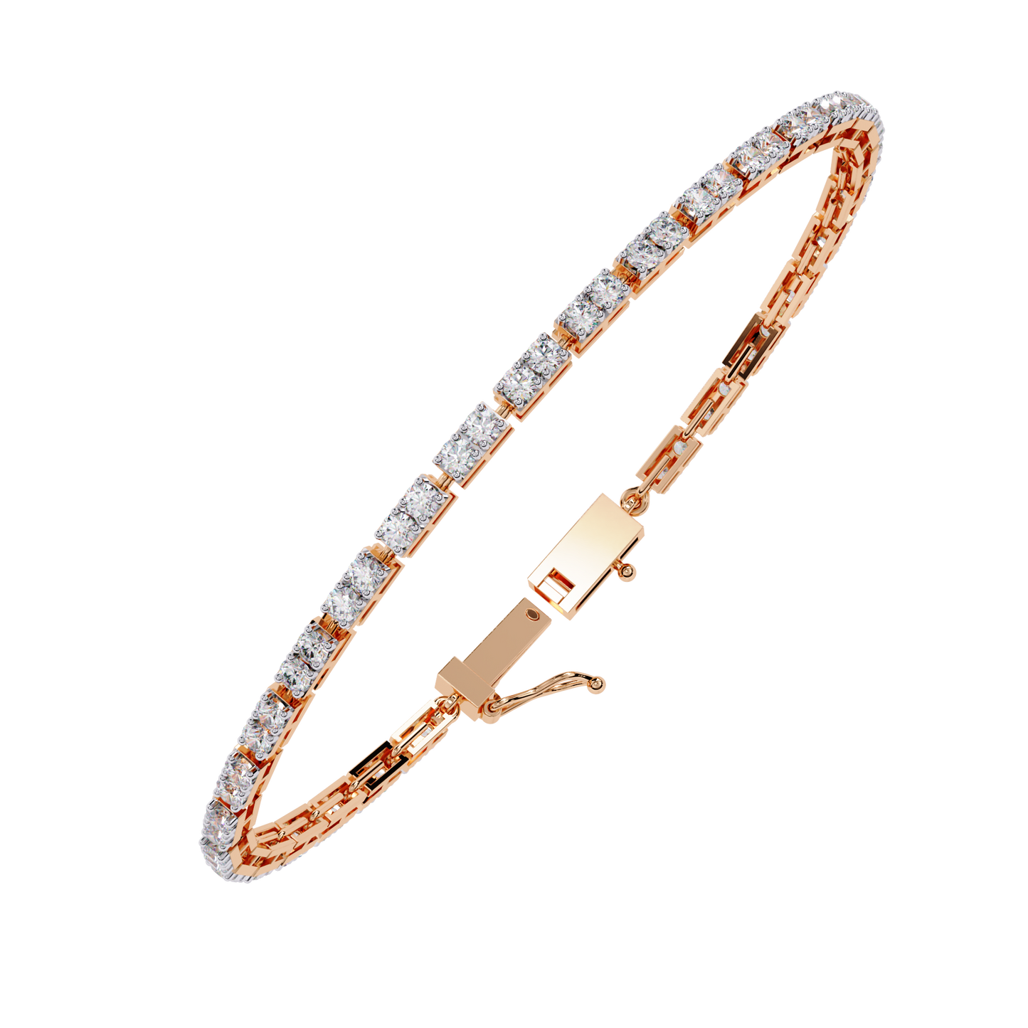 2.30Ct Round Cut Dimond Antique Delicate Minimalist Dainty Vintage Tannins Wedding Bracelet Gift For Women's - HIGHCARAT DIAMONDS