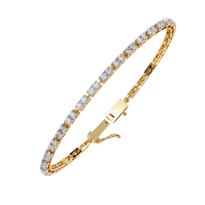 2.30Ct Round Cut Dimond Antique Delicate Minimalist Dainty Vintage Tannins Wedding Bracelet Gift For Women's - HIGHCARAT DIAMONDS