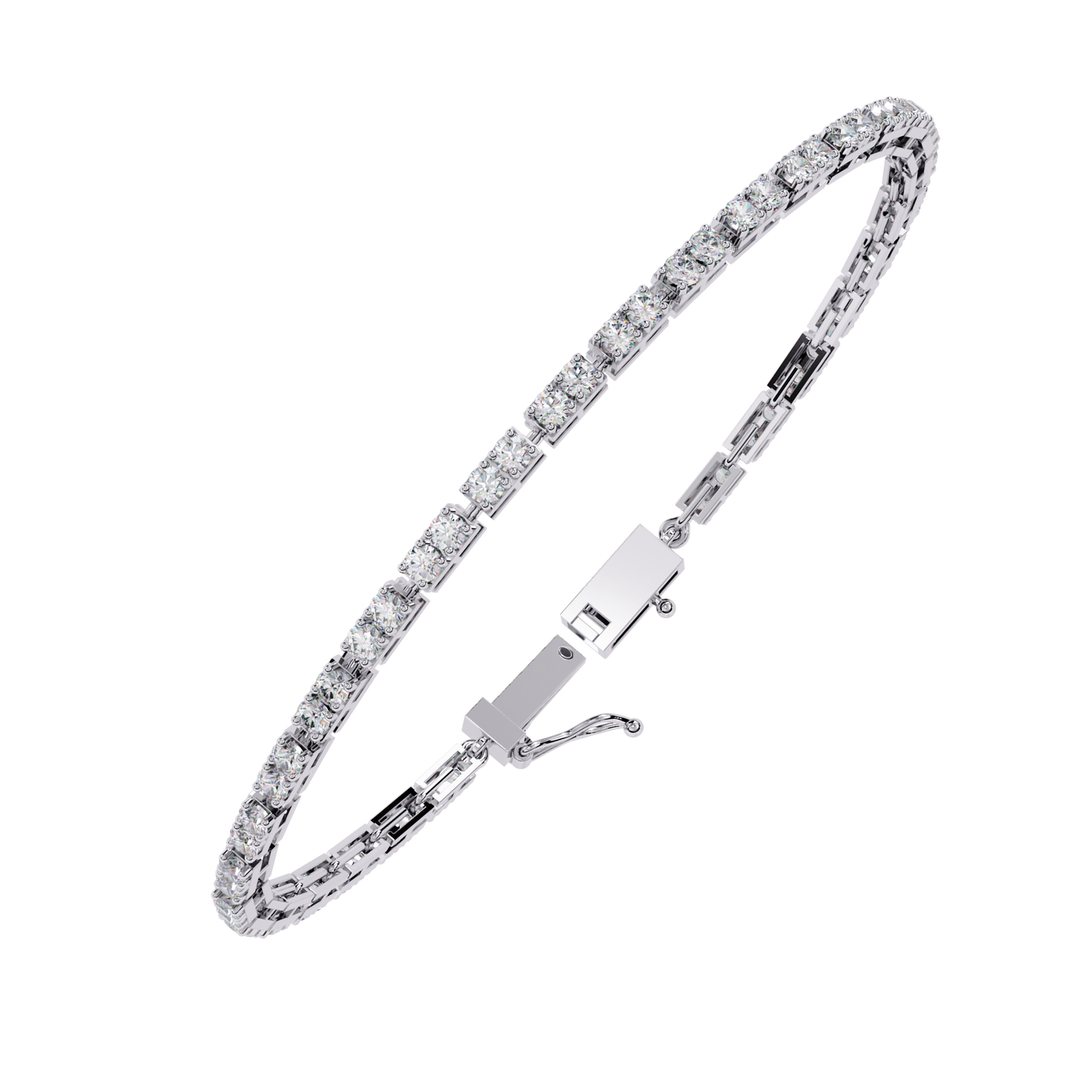 2.30Ct Round Cut Dimond Antique Delicate Minimalist Dainty Vintage Tannins Wedding Bracelet Gift For Women's - HIGHCARAT DIAMONDS