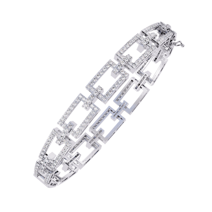 2.31Ct Round Cut Top Grade Diamond Delicate Vintage Elegant Stunning Timeless Bridesmaid Line Bracelet For Gift - HIGHCARAT DIAMONDS