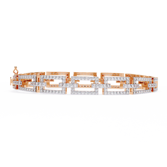 2.31Ct Round Cut Top Grade Diamond Delicate Vintage Elegant Stunning Timeless Bridesmaid Line Bracelet For Gift - HIGHCARAT DIAMONDS