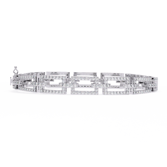 2.31Ct Round Cut Top Grade Diamond Delicate Vintage Elegant Stunning Timeless Bridesmaid Line Bracelet For Gift - HIGHCARAT DIAMONDS