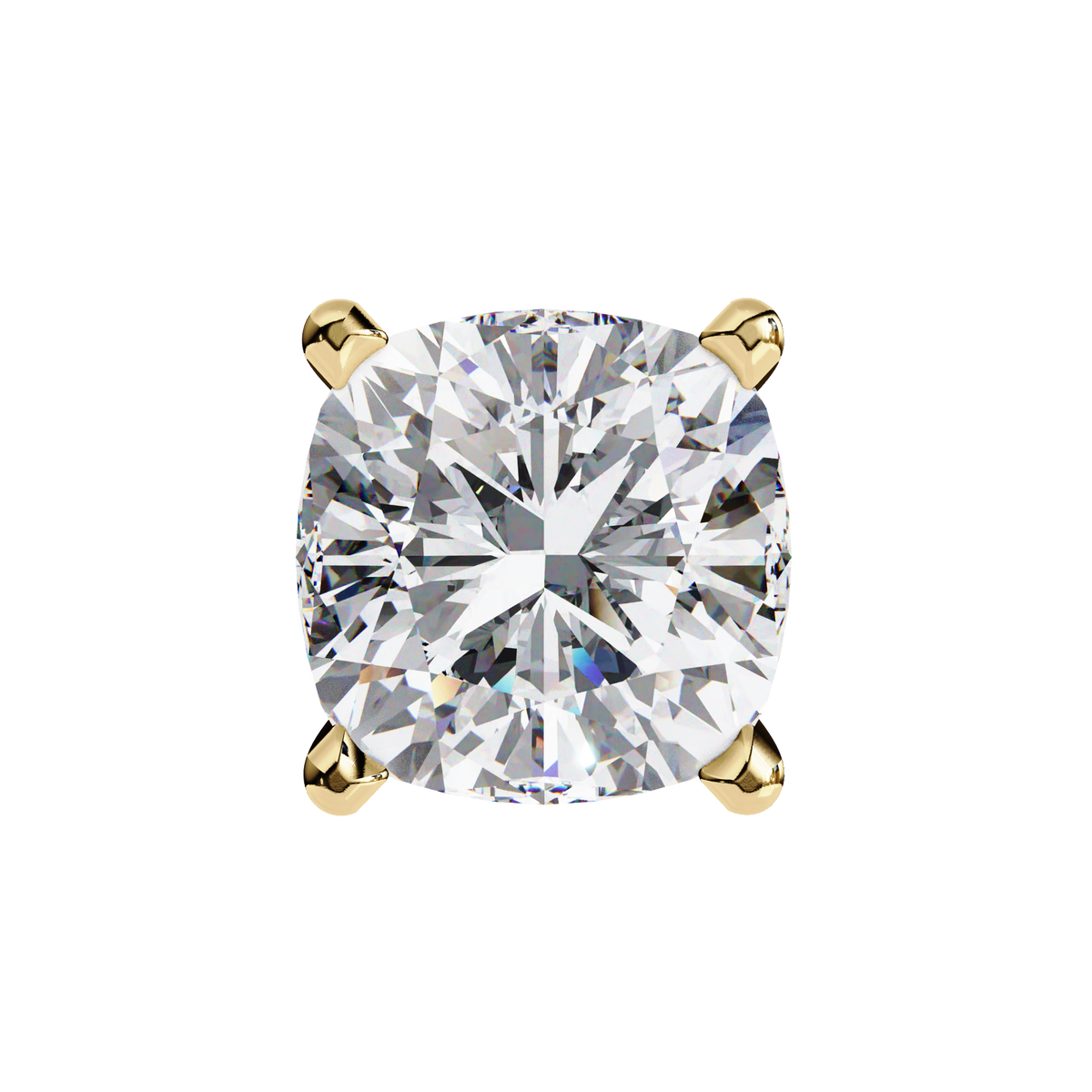 Vintage 2.33Ct Cushion Cut White Colorless Diamond Minimalist Classic Cluster Stud Earring Gift For Her - HIGHCARAT DIAMONDS
