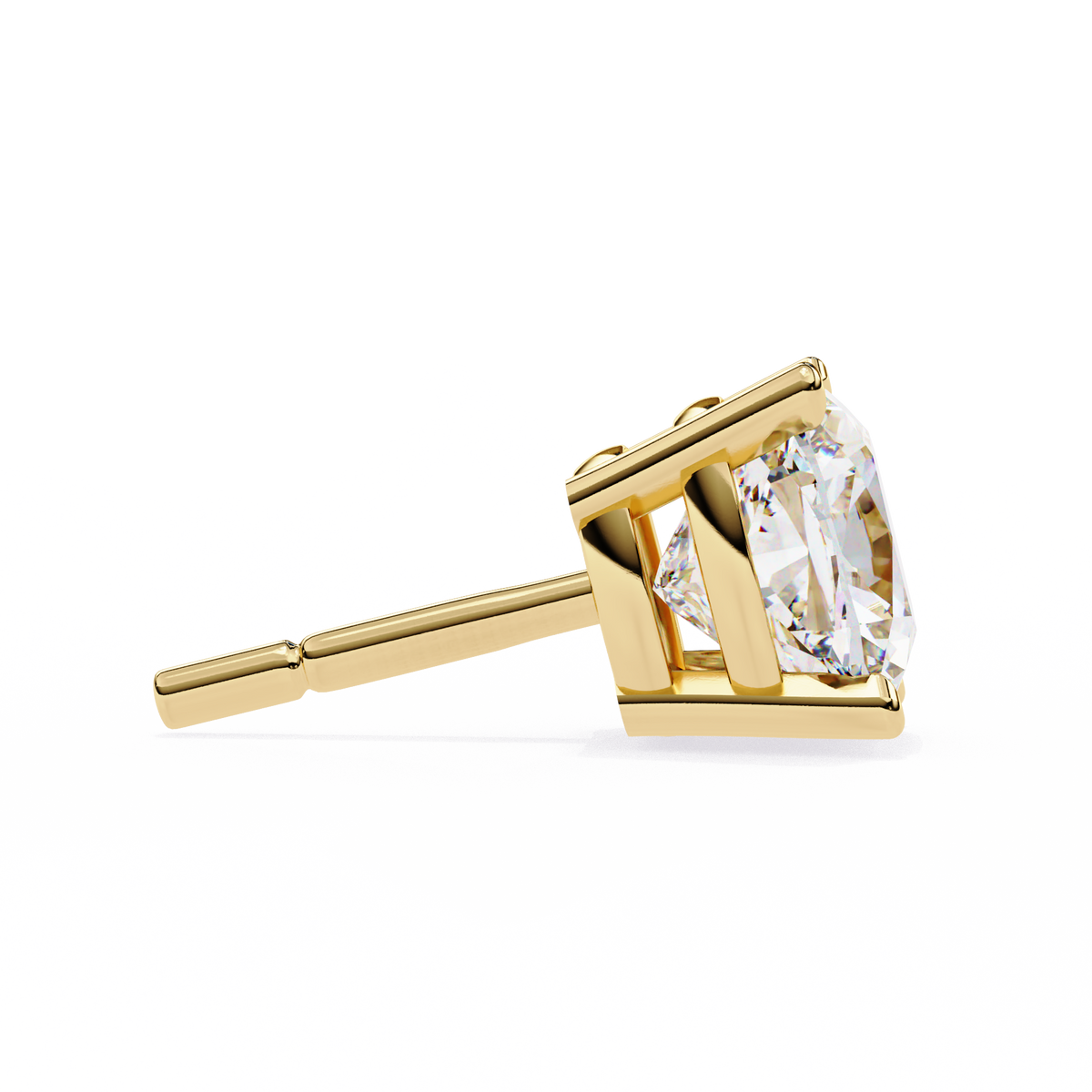 Vintage 2.33Ct Cushion Cut White Colorless Diamond Minimalist Classic Cluster Stud Earring Gift For Her - HIGHCARAT DIAMONDS
