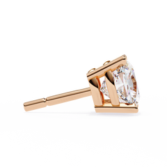 Vintage 2.33Ct Cushion Cut White Colorless Diamond Minimalist Classic Cluster Stud Earring Gift For Her - HIGHCARAT DIAMONDS