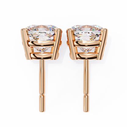Vintage 2.33Ct Cushion Cut White Colorless Diamond Minimalist Classic Cluster Stud Earring Gift For Her - HIGHCARAT DIAMONDS