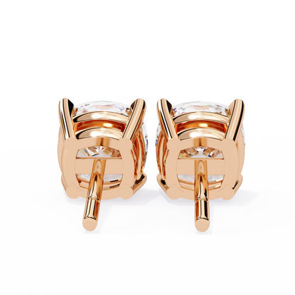 Vintage 2.33Ct Cushion Cut White Colorless Diamond Minimalist Classic Cluster Stud Earring Gift For Her - HIGHCARAT DIAMONDS